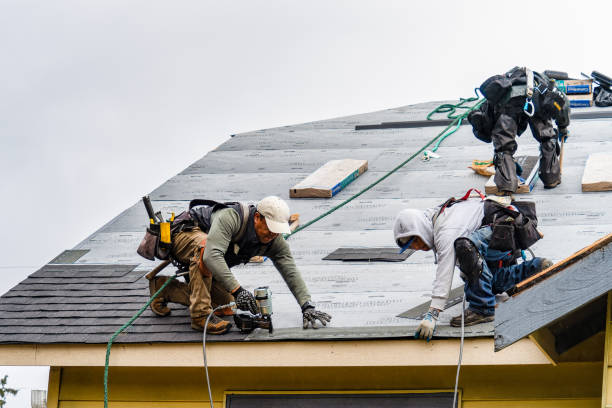 Professional Roofing technician working in Botsford, CT